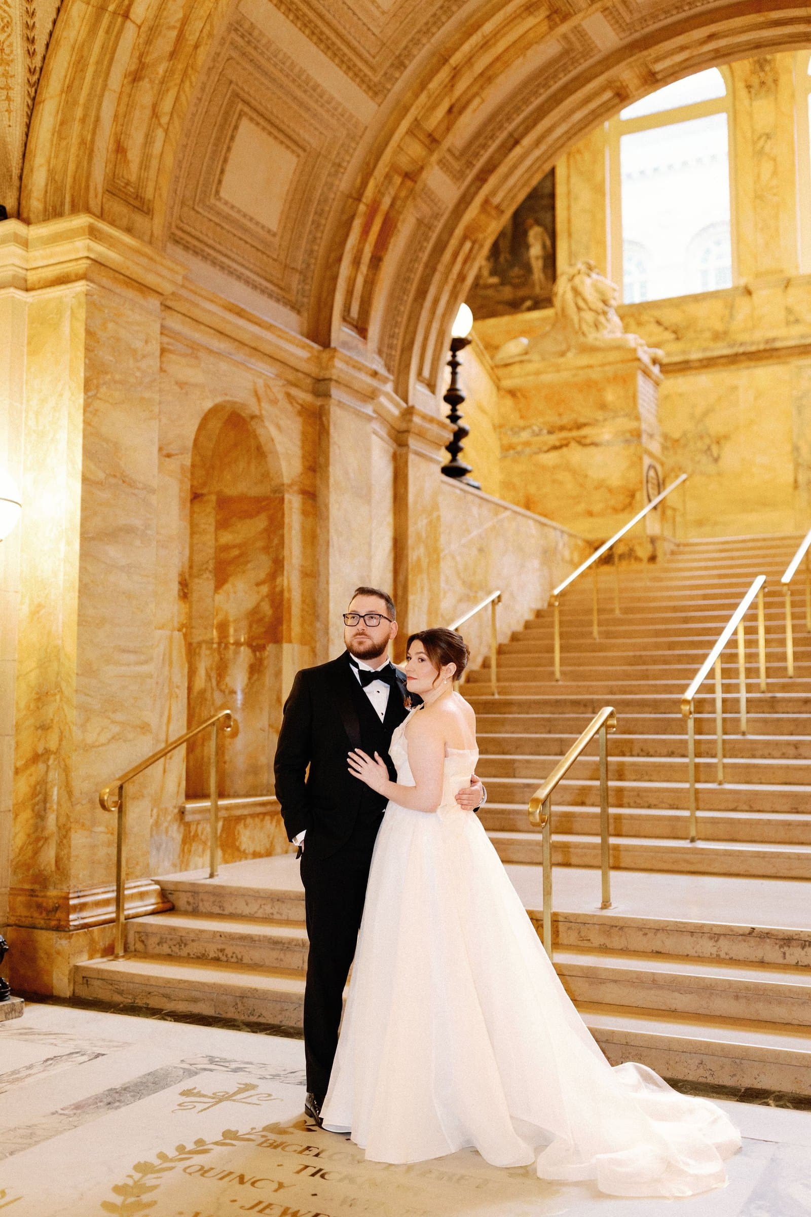 Katie & Zach · Boston Public Library, Christopher Cook Photography