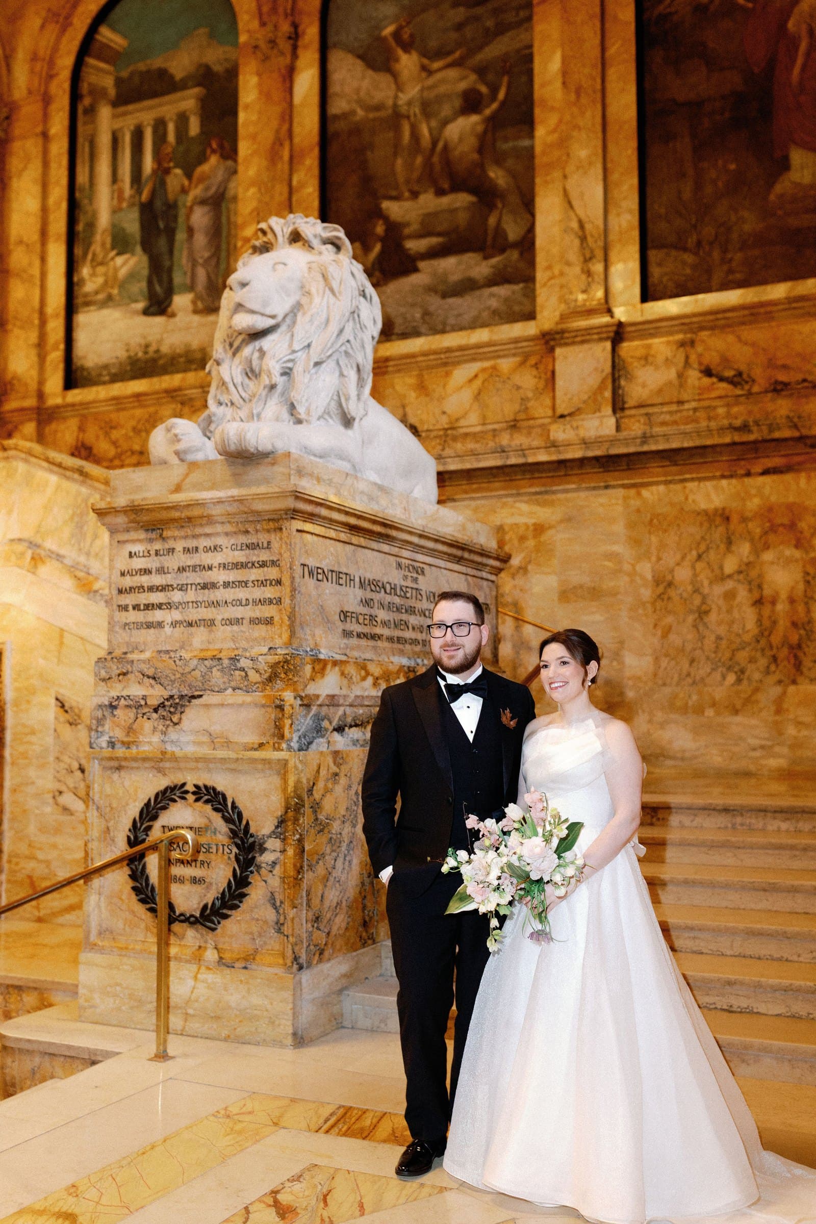 Katie & Zach · Boston Public Library, Christopher Cook Photography