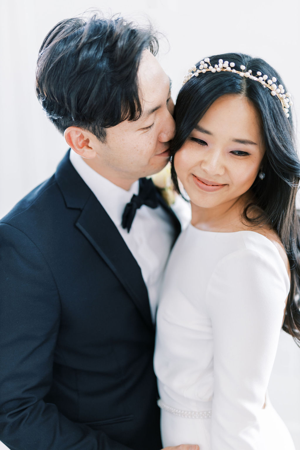 Riverbridge event center editorial with korean bride and groom